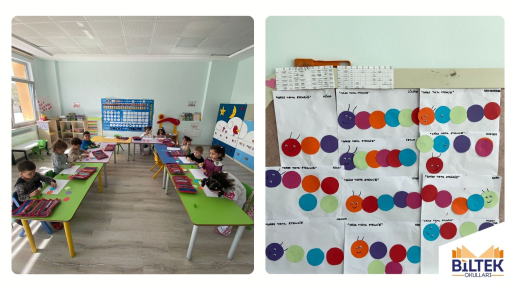 ÖZEL ANKARA BİLTEK ANAOKULU'NDA DAİRE KONUSUNU TIRTIL ETKİNLİĞİ İLE ÖĞRENDİK