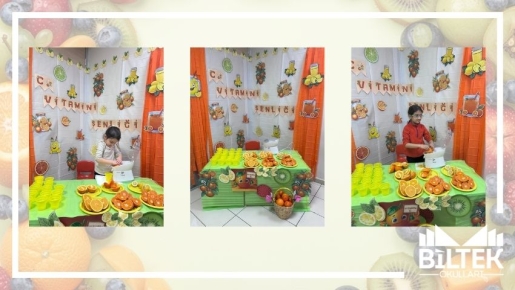 Anaokulu öğrencilerimizle bugün; C Vitamini Şenliğimizi büyük bir neşe ve heyecanla gerçekleştirdik