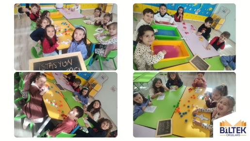 5 YAŞ GRUBUMUZLA 7 RAKAMI İSTASYON ETKİNLİĞİ