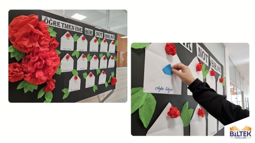 ÖĞRETMENİNE BİR NOT BIRAK